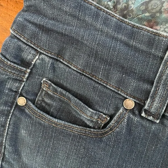 Paige Hidden Hills 2000s Dark Wash Mid Rise Bootcut Jeans - Picture 8 of 11